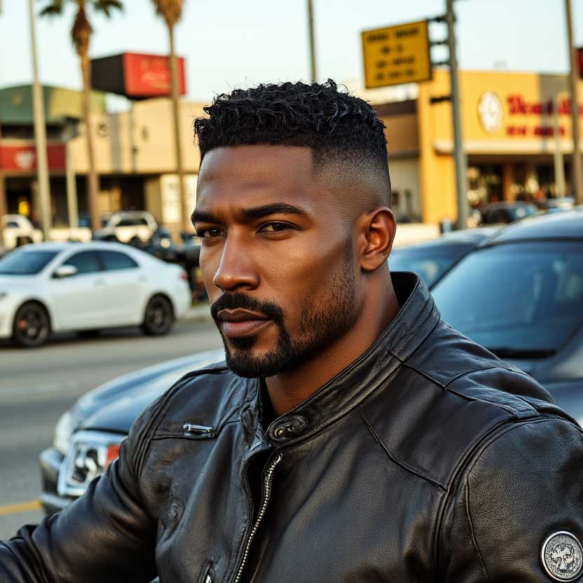 AI-generated professional men's fashion editorial with tailored suit styling